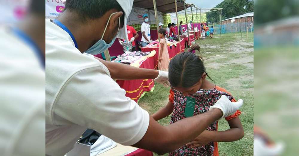 500 children and 150 old people got new clothes
